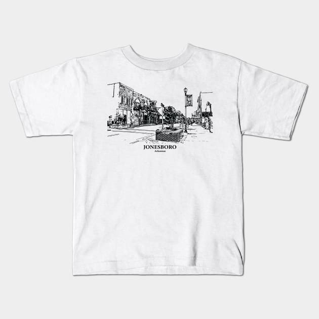 Jonesboro - Arkansas Kids T-Shirt by Lakeric